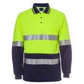 JB's Hi Vis Long Sleeve (D+N) Traditional Polo